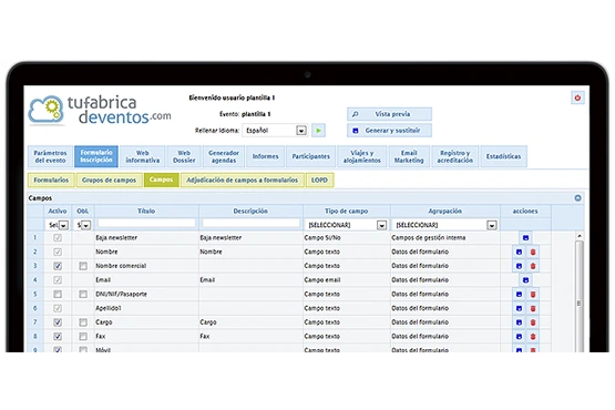pantalla portatil con aplicación